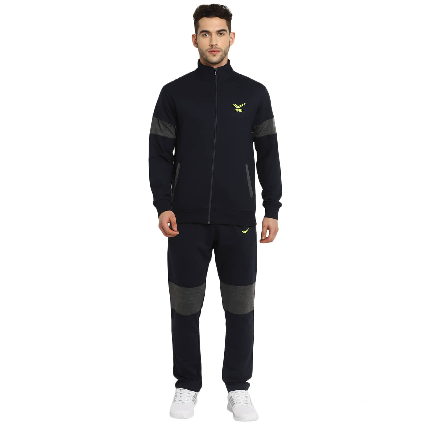 YUUKI - Black Polyester Regular Fit Solid Men's Sports Tracksuit ( Pack of 1 )