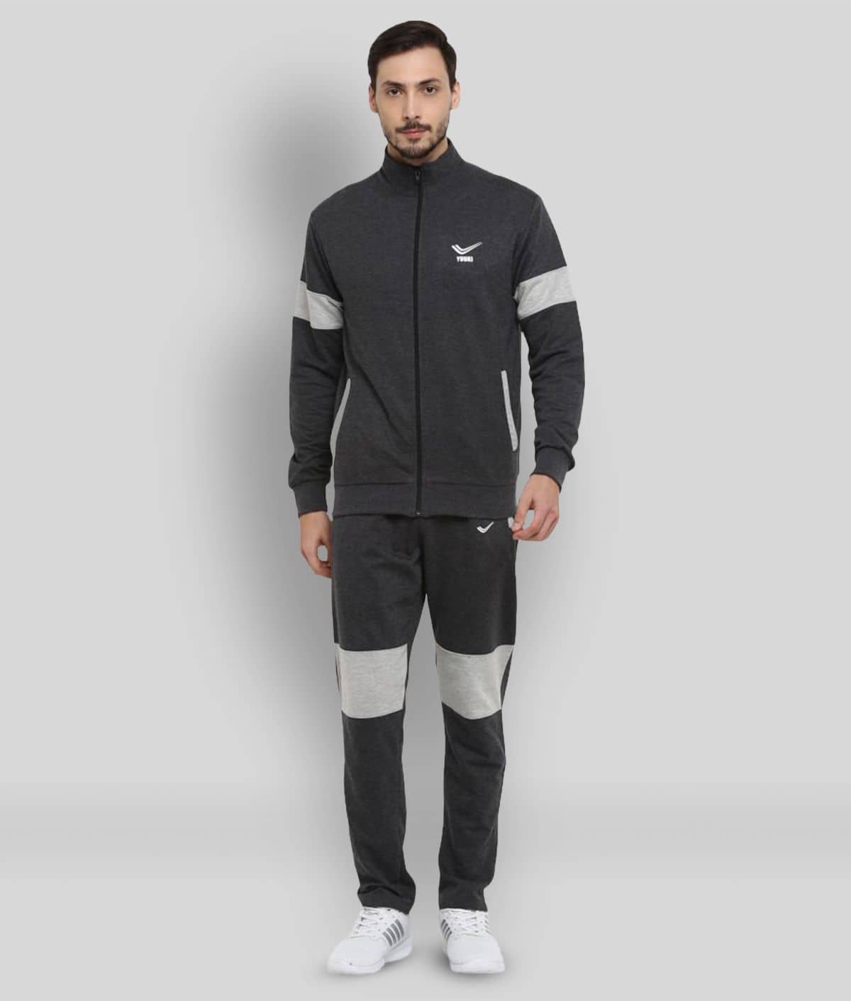 YUUKI - Multicolor Polyester Regular Fit Solid Men's Sports Tracksuit ( Pack of 1 )