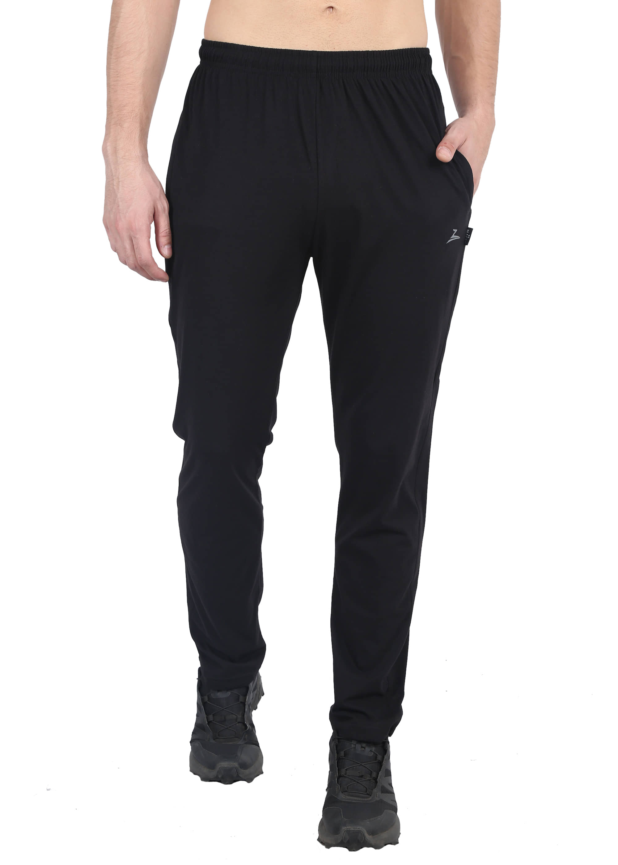 Zeffit - Black Cotton Blend Men's Sports Trackpants ( Pack of 1 ) - Track Pants | Buy online on ZillyBuy