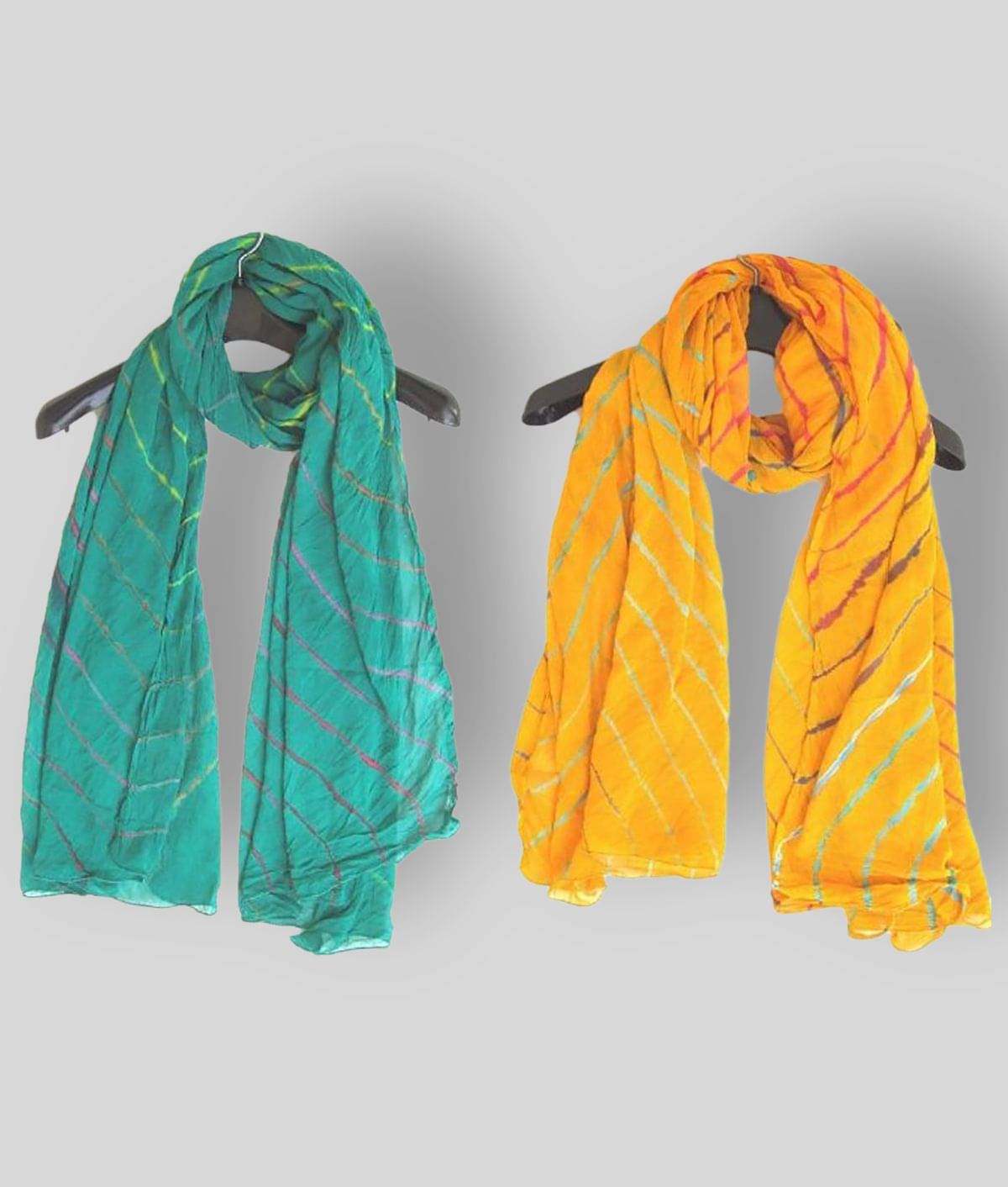 Apratim Multicoloured Chiffon Leheria Dupatta Apratim Multicoloured Chiffon Leheria Dupatta