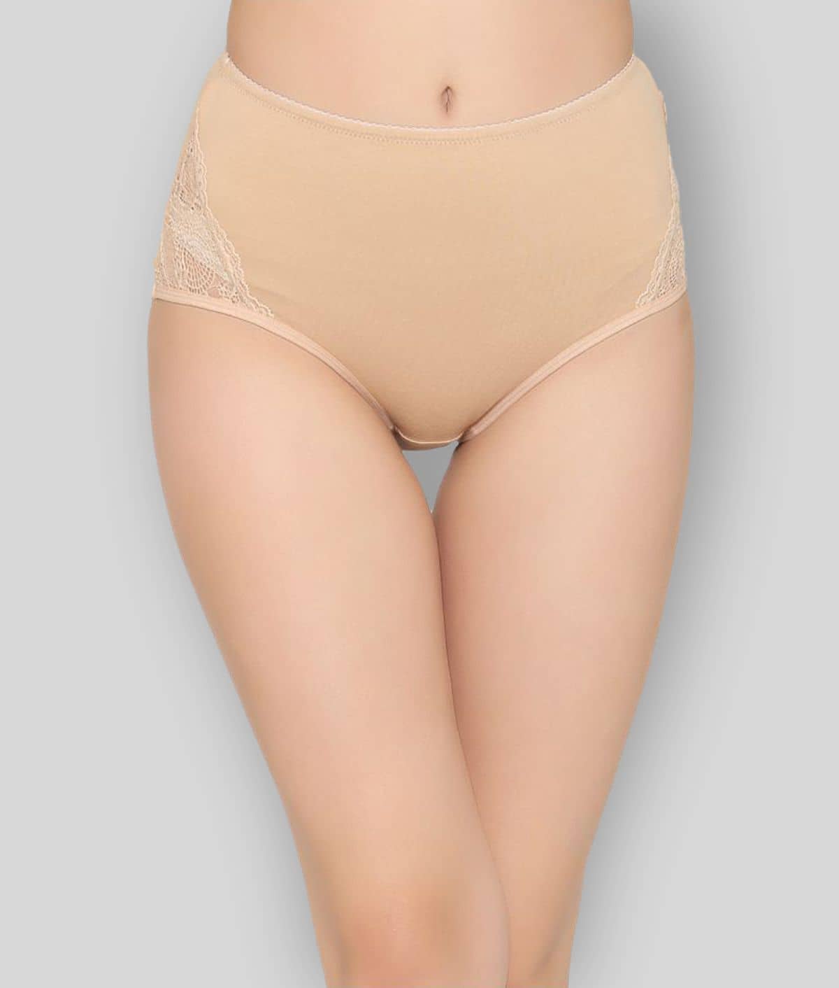 Clovia Lace Women's Hipsters ( Beige )