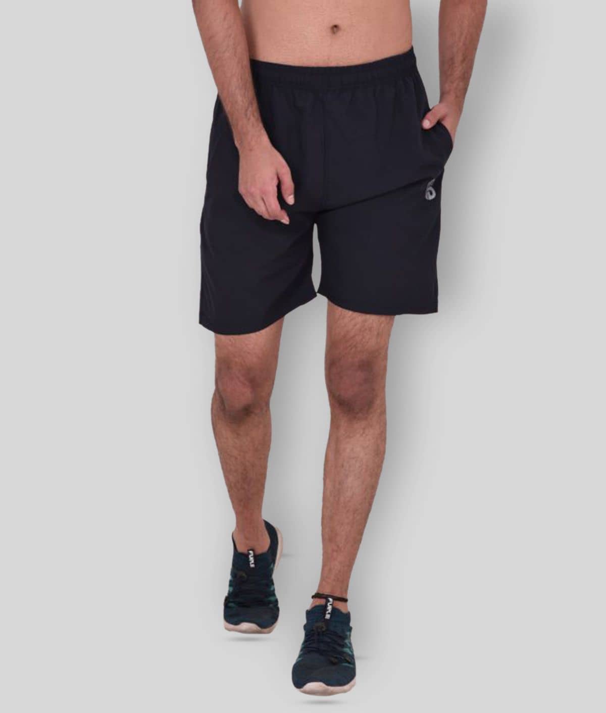 Forbro Black Polyester Lycra Fitness Shorts - Shorts | Buy online on ZillyBuy