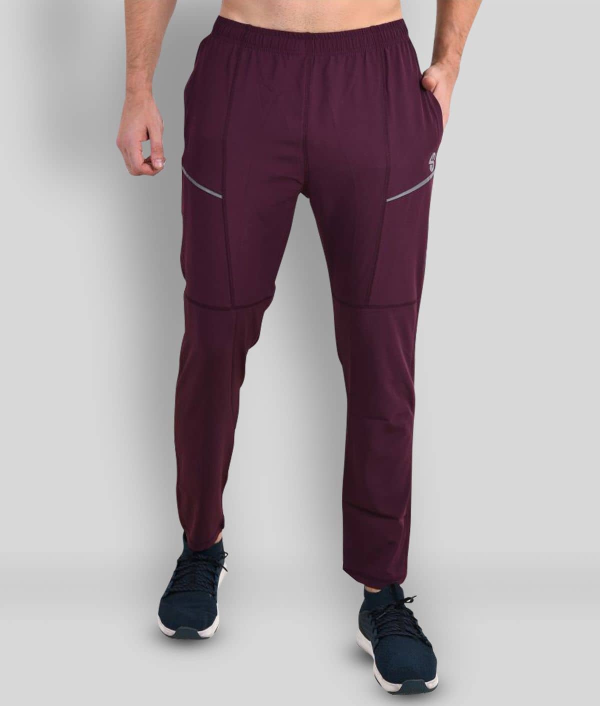 Forbro - Maroon Polyester Men's Trackpants ( Pack of 1 ) - Track Pants | Buy online on ZillyBuy