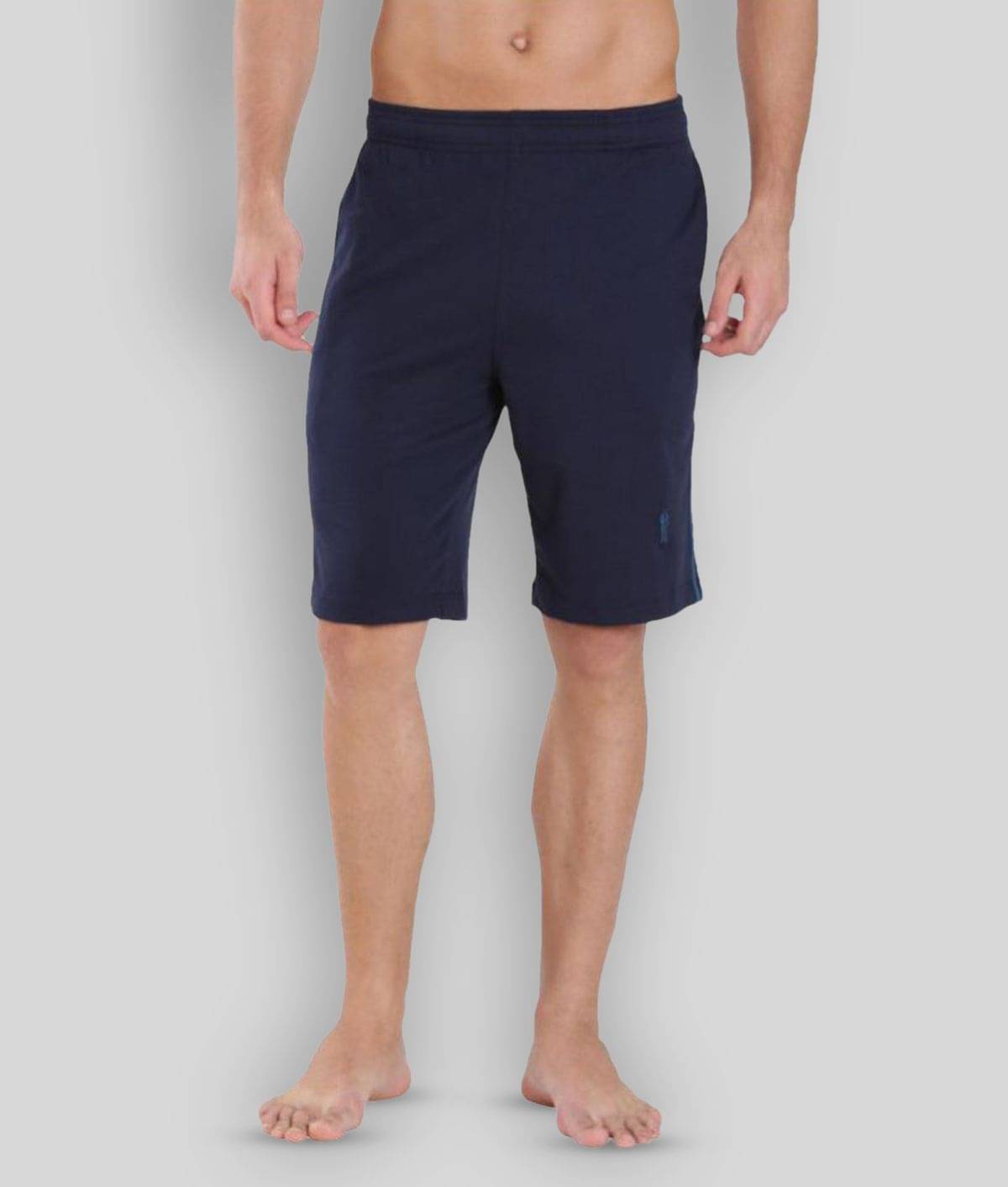     			Jockey - Blue Cotton Men's Boxer- ( Pack of 1 )