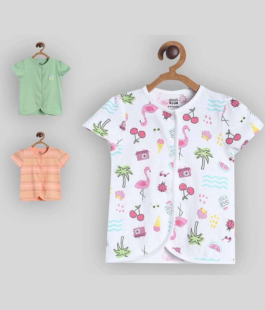 MINI KLUB Pack of 3 Baby Boys Cotton Shirt ( Multi )