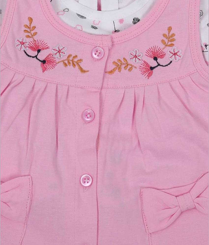 NammaBaby - Cotton Blend Pink Baby Girl Frock ( Pack of 1 )