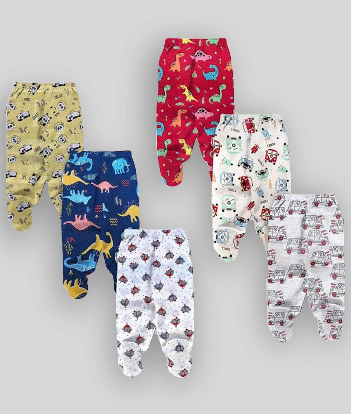NammaBaby Pack of 6 Baby Boys Cotton Blend Pyjama ( Multi Color )     			NammaBaby Pack of 6 Baby Boys Cotton Blend Pyjama ( Multi Color )