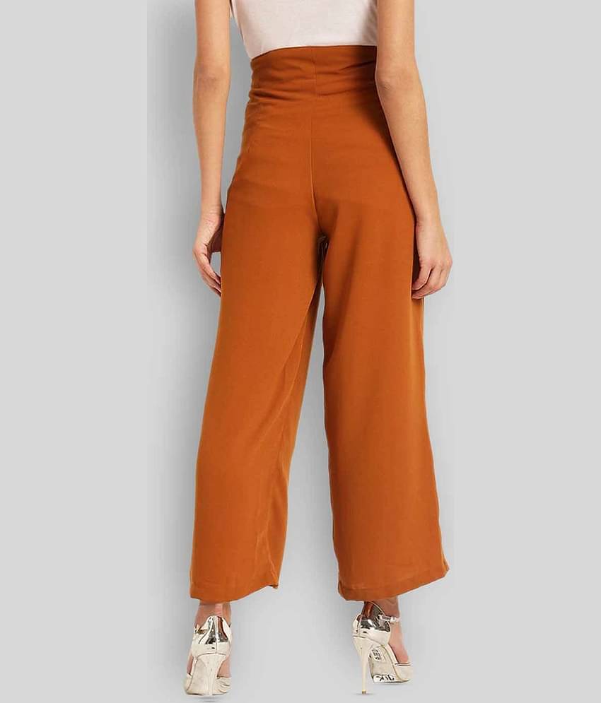 Rare - Yellow Polyester Regular Fit Women's Casual Pants ( Pack of 1 )