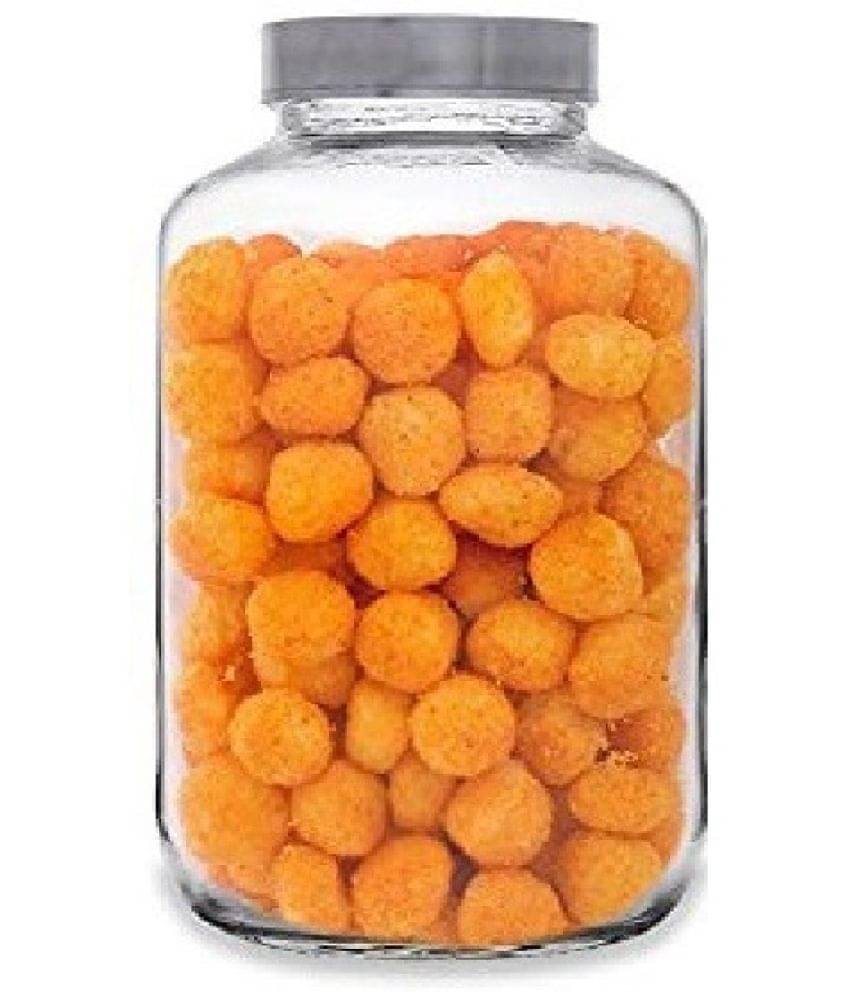     			CROCO JAR - White Glass Food Container ( Pack of 1 )