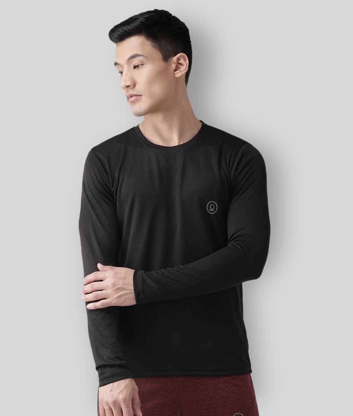     			Chkokko - Polyester Regular Fit Black Men's Sports T-Shirt ( Pack of 1 )