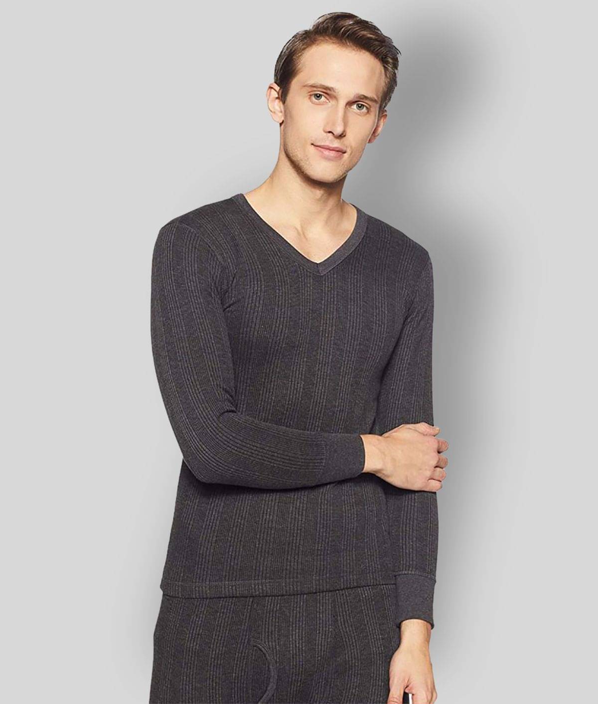 Dixcy Scott - Charcoal Cotton Men's Thermal Tops ( Pack of 1 ) Dixcy Scott - Charcoal Cotton Men's Thermal Tops ( Pack of 1 )
