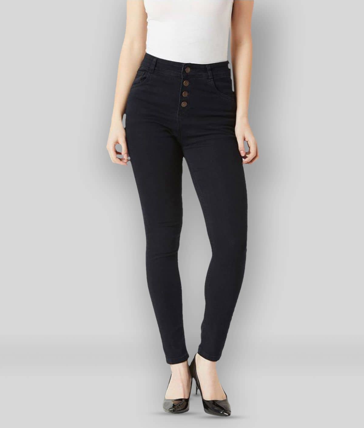 Miss Chase Denim Jeans - Black - Jeans | Buy online on ZillyBuy