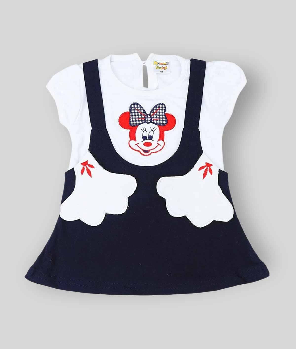 NammaBaby Pack of 1 Baby Girls Cotton Blend Frocks ( Blue )