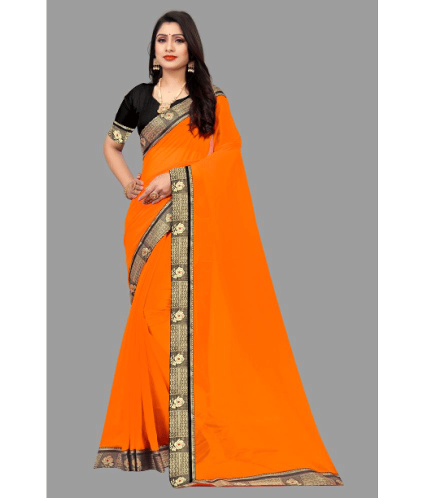 PARAKHIYA FAB Georgette Embellished Saree With Unstitched Blouse Piece ( Yellow ) PARAKHIYA FAB Georgette Embellished Saree With Unstitched Blouse Piece ( Yellow )