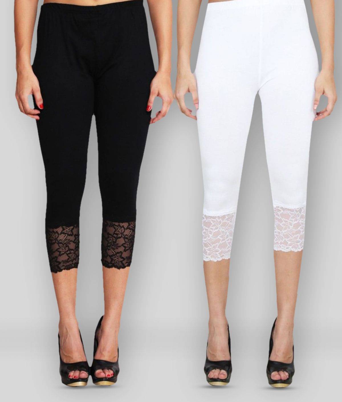     			Robin Romeo - Multicolor Viscose Slim Fit Women's Casual Pants  ( Pack of 2 )
