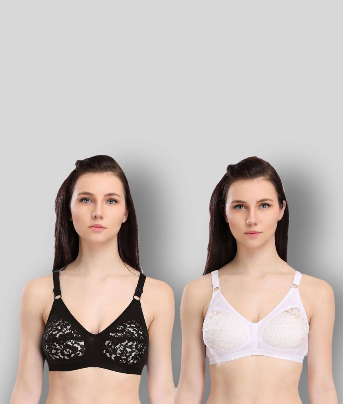 Selfcare Pack of 2 Net/Mesh Non Padded Women's T-Shirt Bra ( Multi Color ) Selfcare Pack of 2 Net/Mesh Non Padded Women's T-Shirt Bra ( Multi Color )