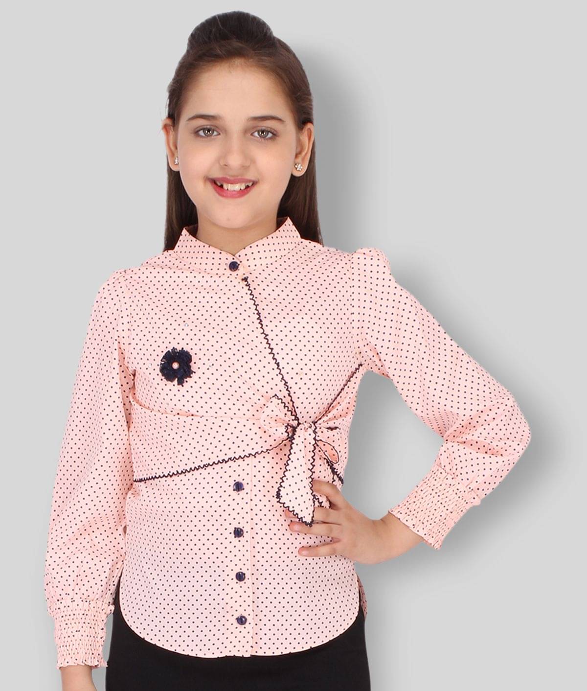     			Cutecumber Pack of 1 Girls Georgette Top ( Pink )