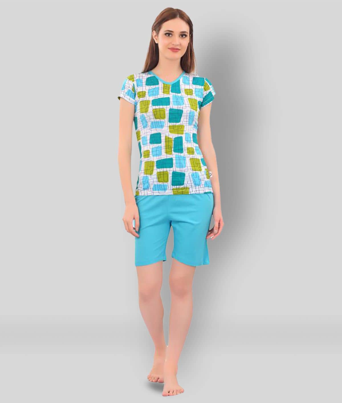 Zebu - Multicolor Cotton Women's Nightwear Nightsuit Sets - Nightwear & Loungewear | Buy online on ZillyBuy