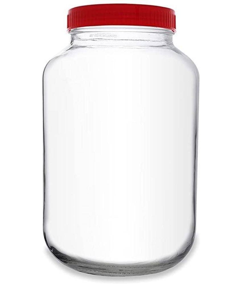     			CROCO JAR Glass Red Food Container ( Set of 1 )
