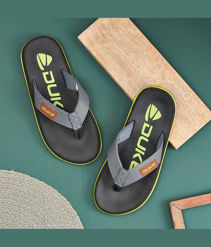 Duke - Gray Men's Thong Flip Flop