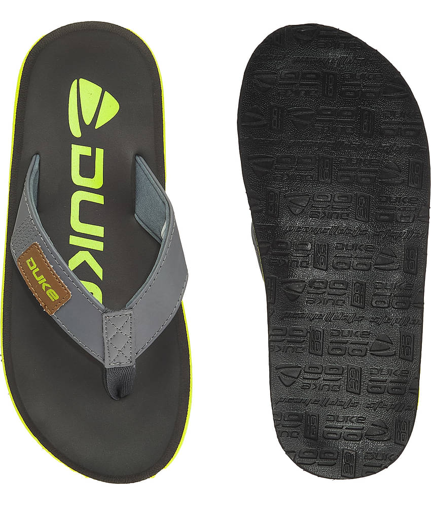 Duke - Gray Men's Thong Flip Flop