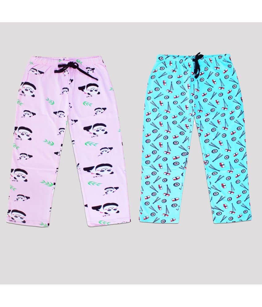 Ariel Pack of 2 Girls 100% Cotton Pyjama ( Multi Color ) - Kurtas & Kurta Sets | Buy online on ZillyBuy