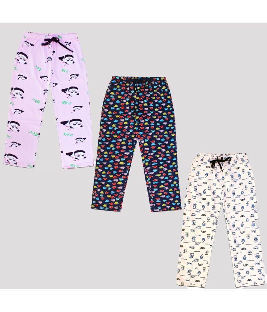 Ariel Pack of 3 Girls 100% Cotton Pyjama ( Multi Color ) - Kurtas & Kurta Sets | Buy online on ZillyBuy