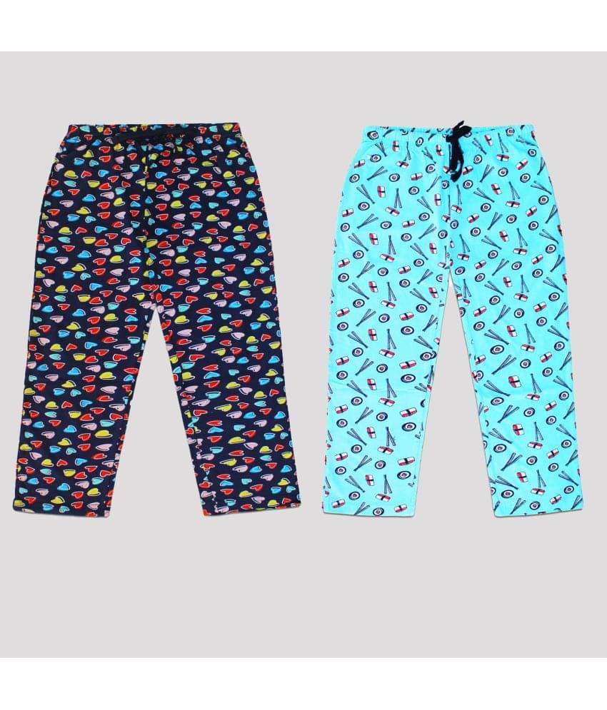     			Ariel Pack of 2 Girls 100% Cotton Pyjama ( Multi Color )