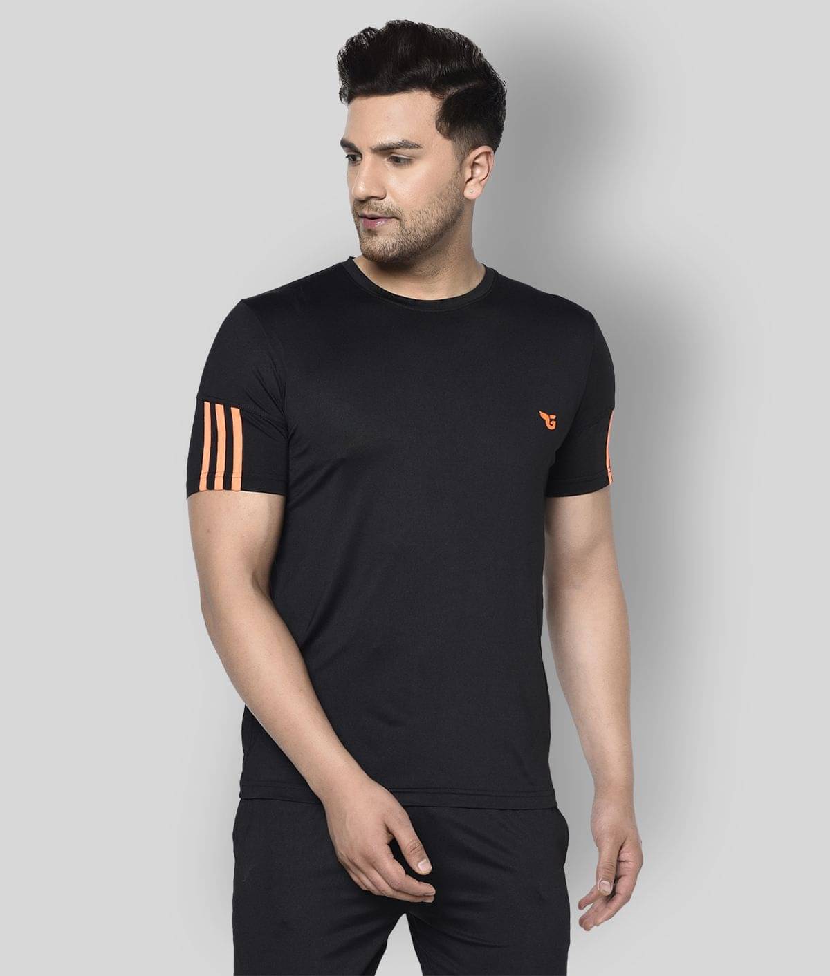     			Glito - Black Polyester Regular Fit Men's Jersey ( Pack of 1 )