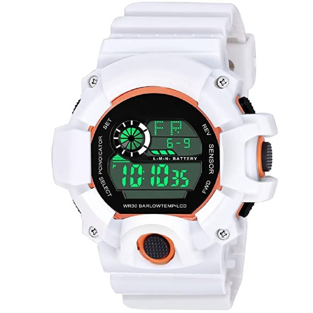     			Hala - White Silicon Digital Men's Watch