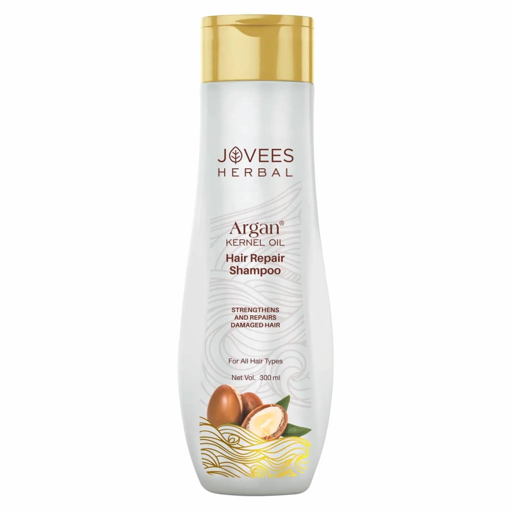 Jovees Herbal Argan Kernal Oil Hair Repair Shampoo For All Hair Types Strengthen and Repairs 300 ml