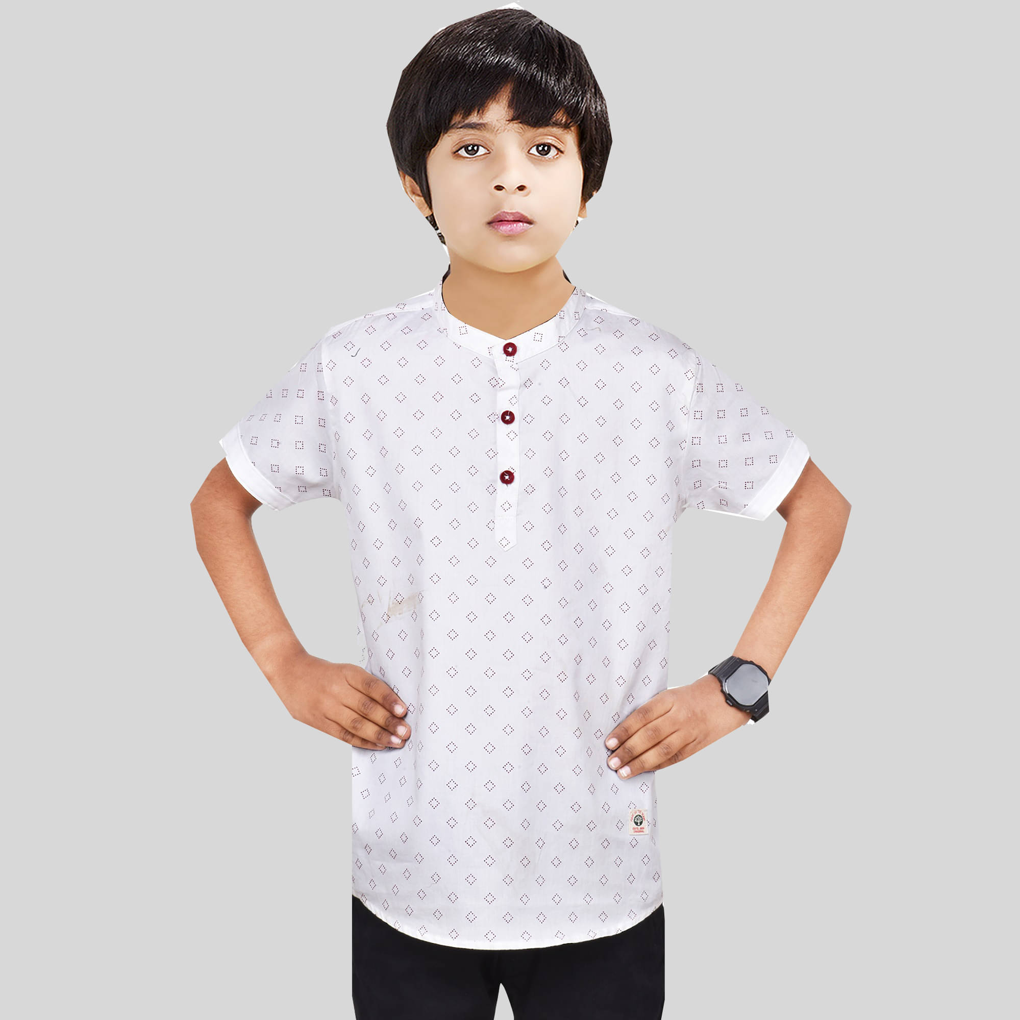 Made In The Shade Pack of 1 Boys Cotton Kurta ( White ) Made In The Shade Pack of 1 Boys Cotton Kurta ( White )