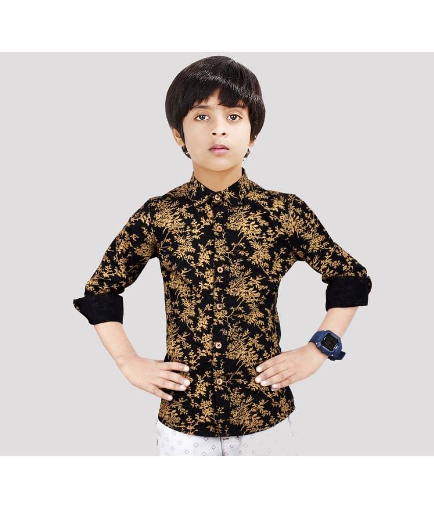 Made In The Shade Pack of 1 Boys 100% Cotton Half Sleeves Shirt ( Black ) Made In The Shade Pack of 1 Boys 100% Cotton Half Sleeves Shirt ( Black )