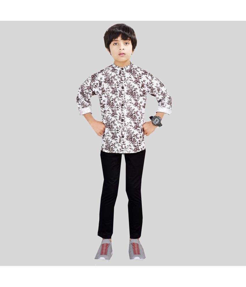 Made In The Shade Pack of 1 Boys Cotton Shirt & Pants Set ( Maroon ) Made In The Shade Pack of 1 Boys Cotton Shirt & Pants Set ( Maroon )