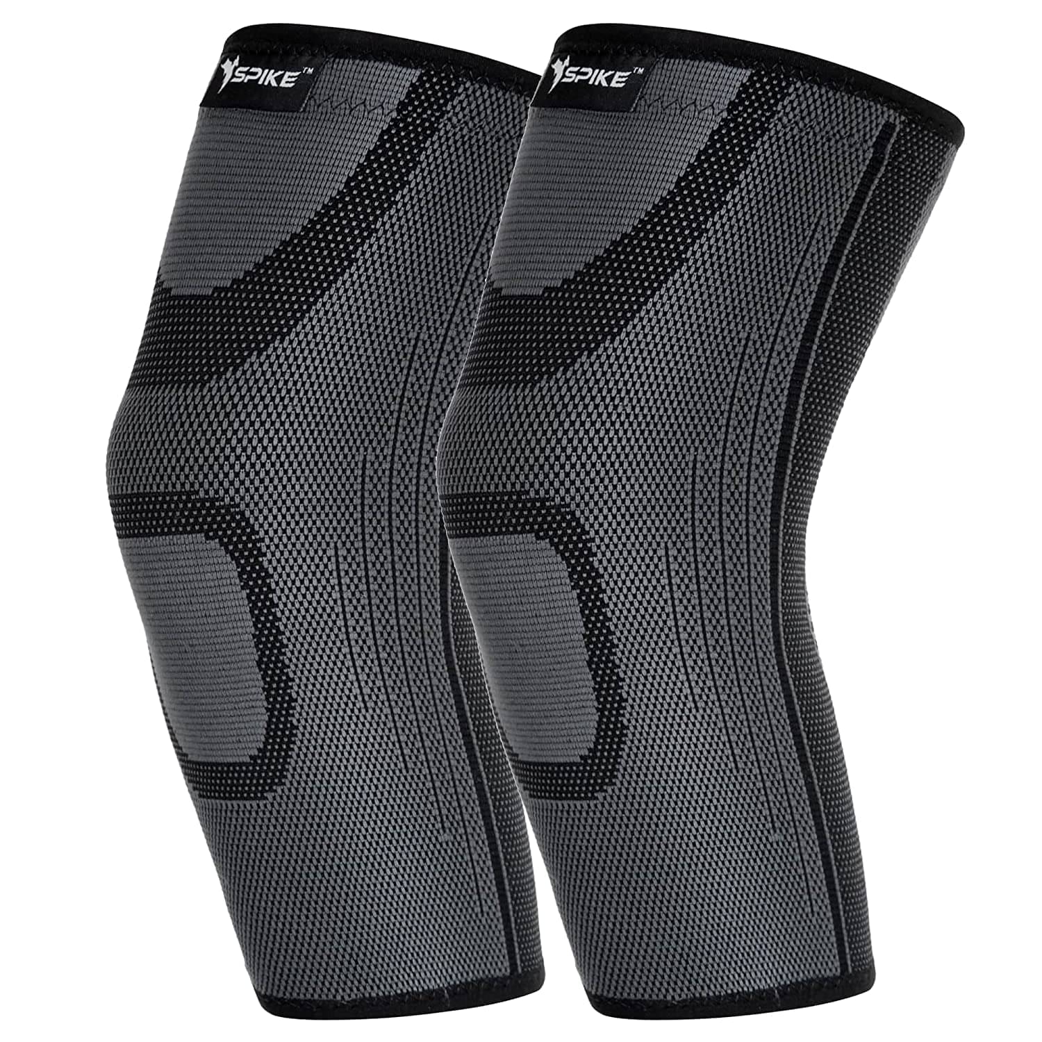     			Spike - Black Knee Support ( Pack of 1 )