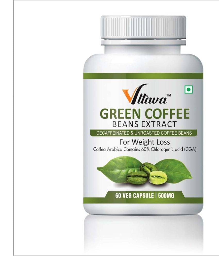 Vltava Green Coffee Beans Extract Capsules Fat Burner 60 gm Unflavoured Single Pack Vltava Green Coffee Beans Extract Capsules Fat Burner 60 gm Unflavoured Single Pack