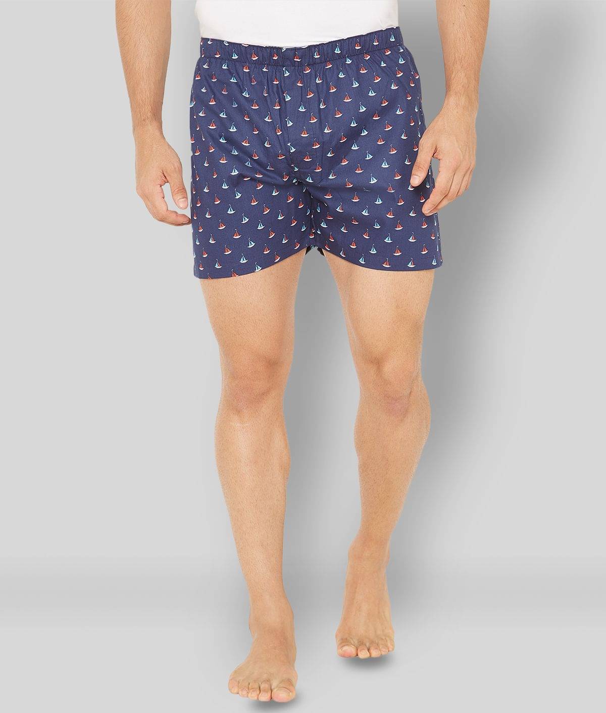     			XYXX Pack of 3 Cotton Boxers For Men's ( Light Blue )
