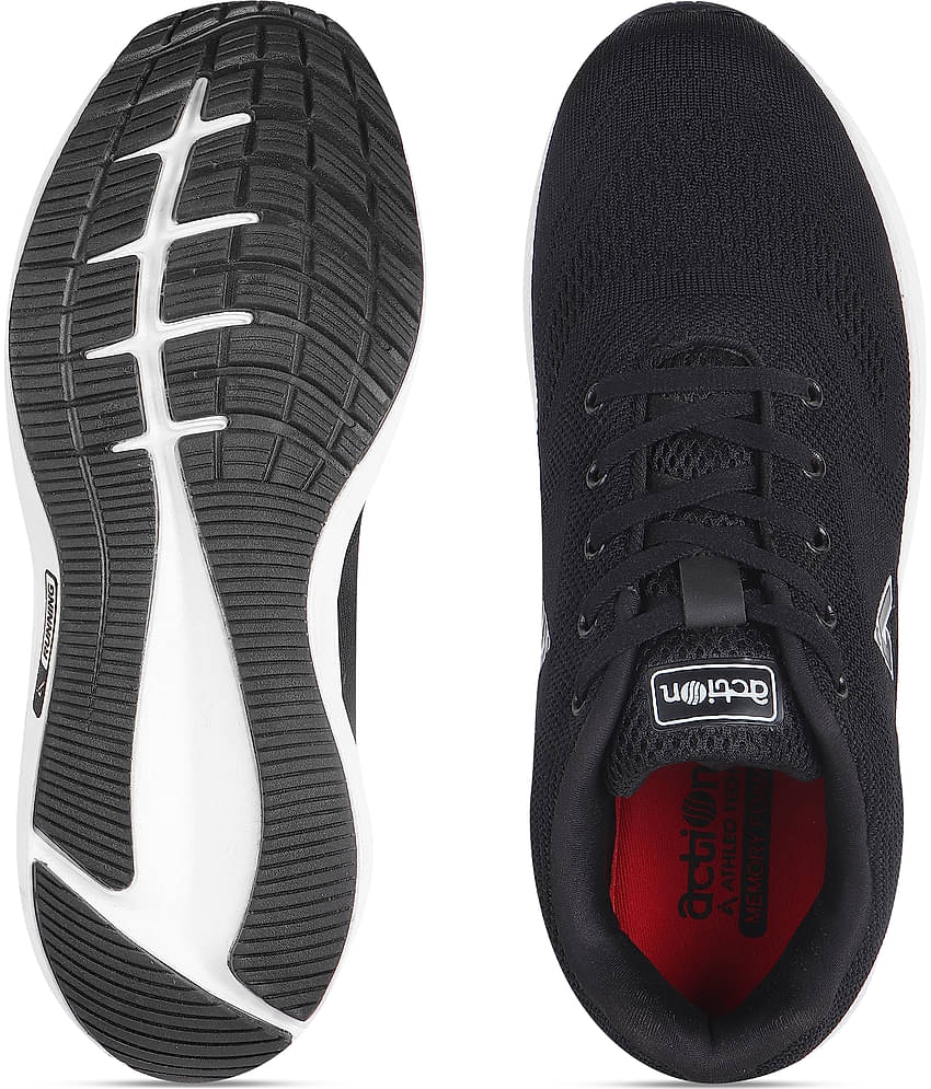Action Black Men's Sports Running Shoes
