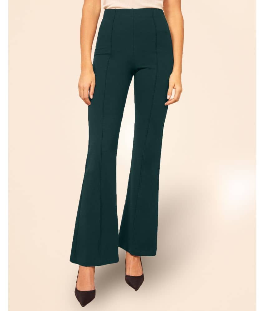 Addyvero - Green Cotton Blend Straight Women's Casual Pants ( Pack of 1 ) - Trousers | Buy online on ZillyBuy