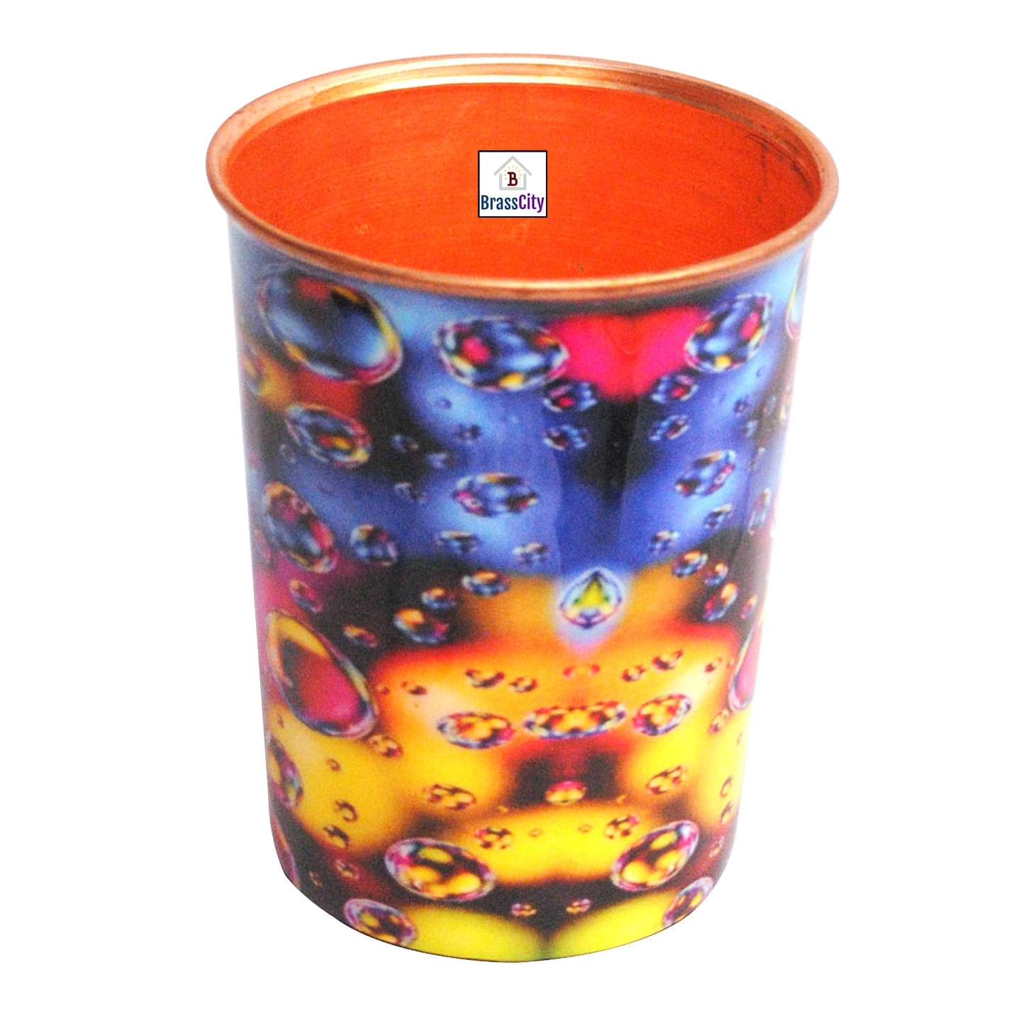     			BrassCity - Copper Glasses 250 ml ( Pack of 1 )