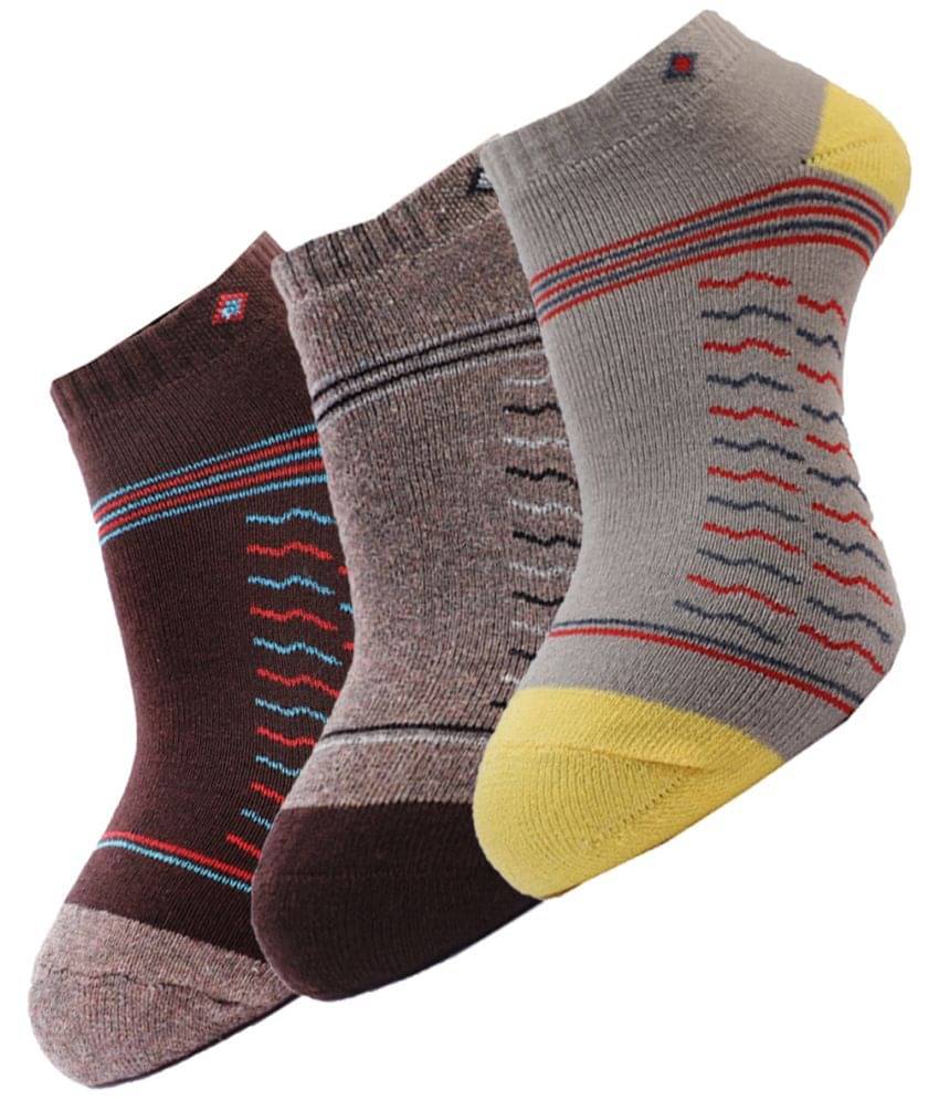     			Dollar - Cotton Blend Men's Printed Multicolor Ankle Length Socks ( Pack of 3 )