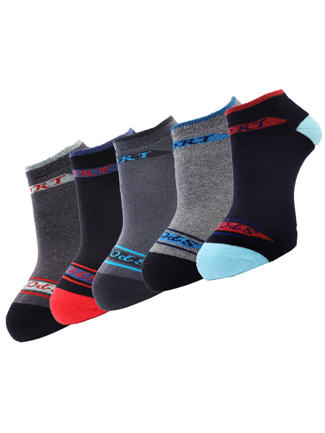 Dollar - Cotton Blend Men's Colorblock Multicolor Ankle Length Socks ( Pack of 5 ) - Socks | Buy online on ZillyBuy