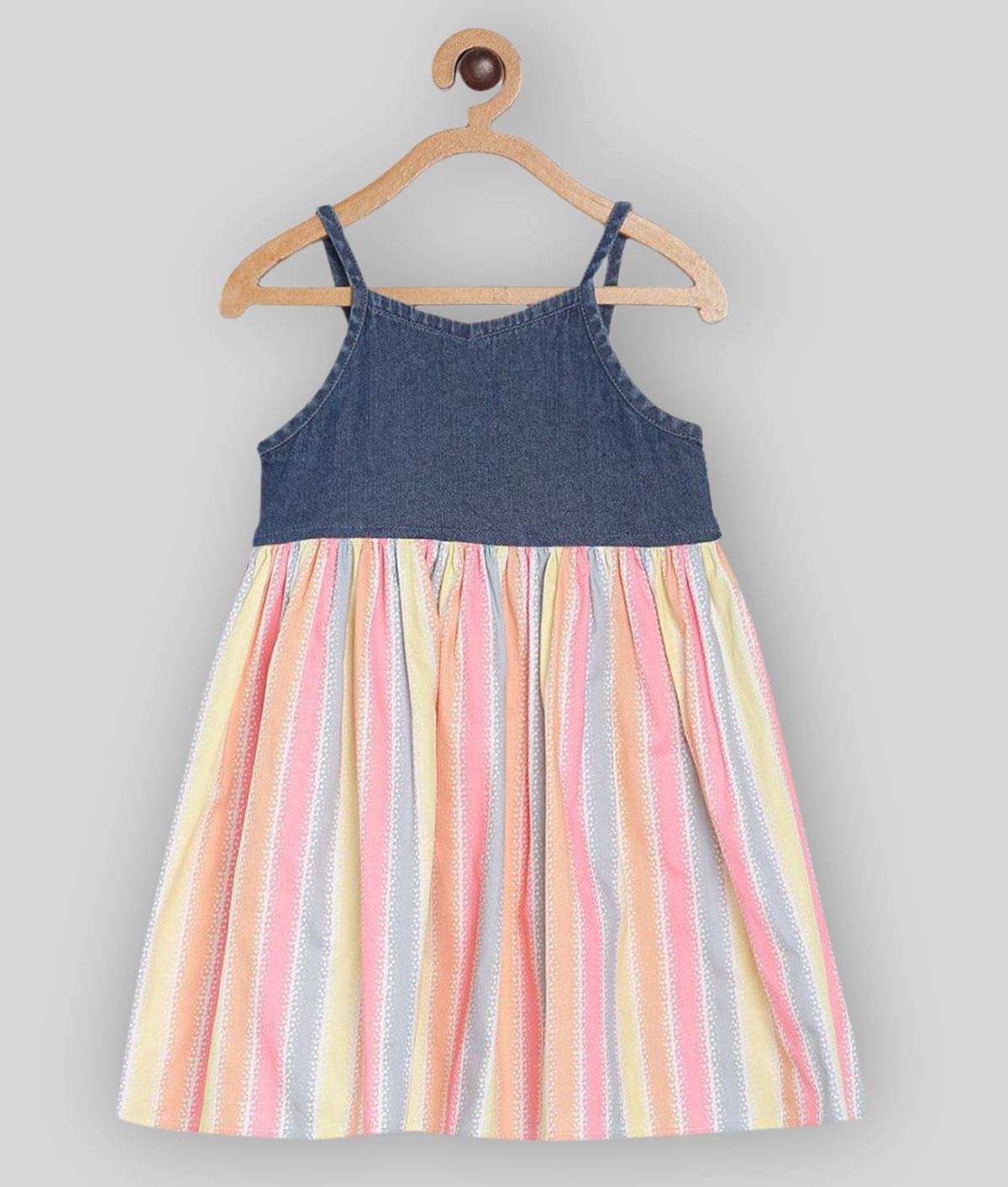     			MINI KLUB - Cotton Multicolor Baby Girl Dress ( Pack of 1 )