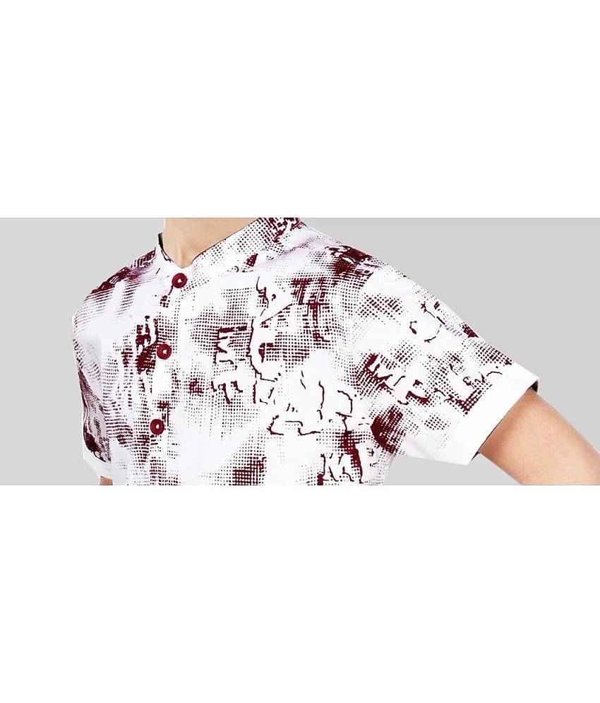 Made In The Shade Pack of 1 Boys 100% Cotton Half Sleeves Shirt ( Maroon )