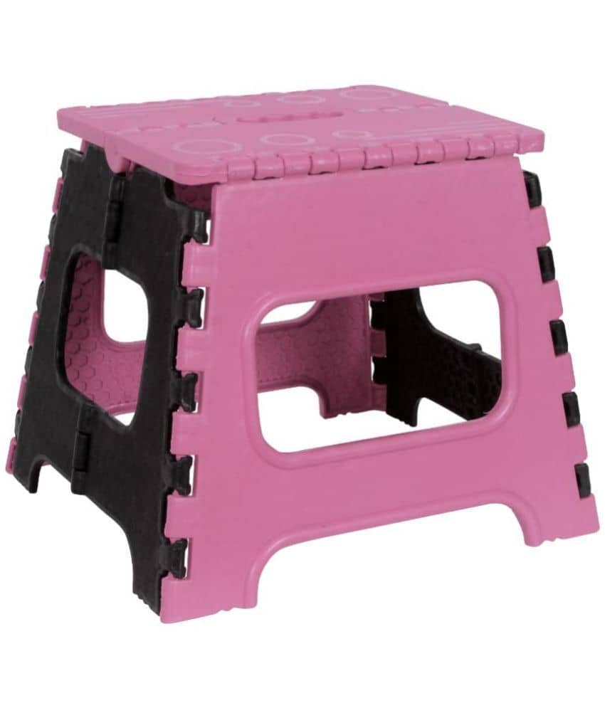PrettyKraftys 12 Inches Super Strong Folding Step Stool for Adults and Kids, Kitchen Stools, Garden Step Stool Kitchen Stool -(Pack of 1),Pink - Sports and Fitness Equipment | Buy online on ZillyBuy