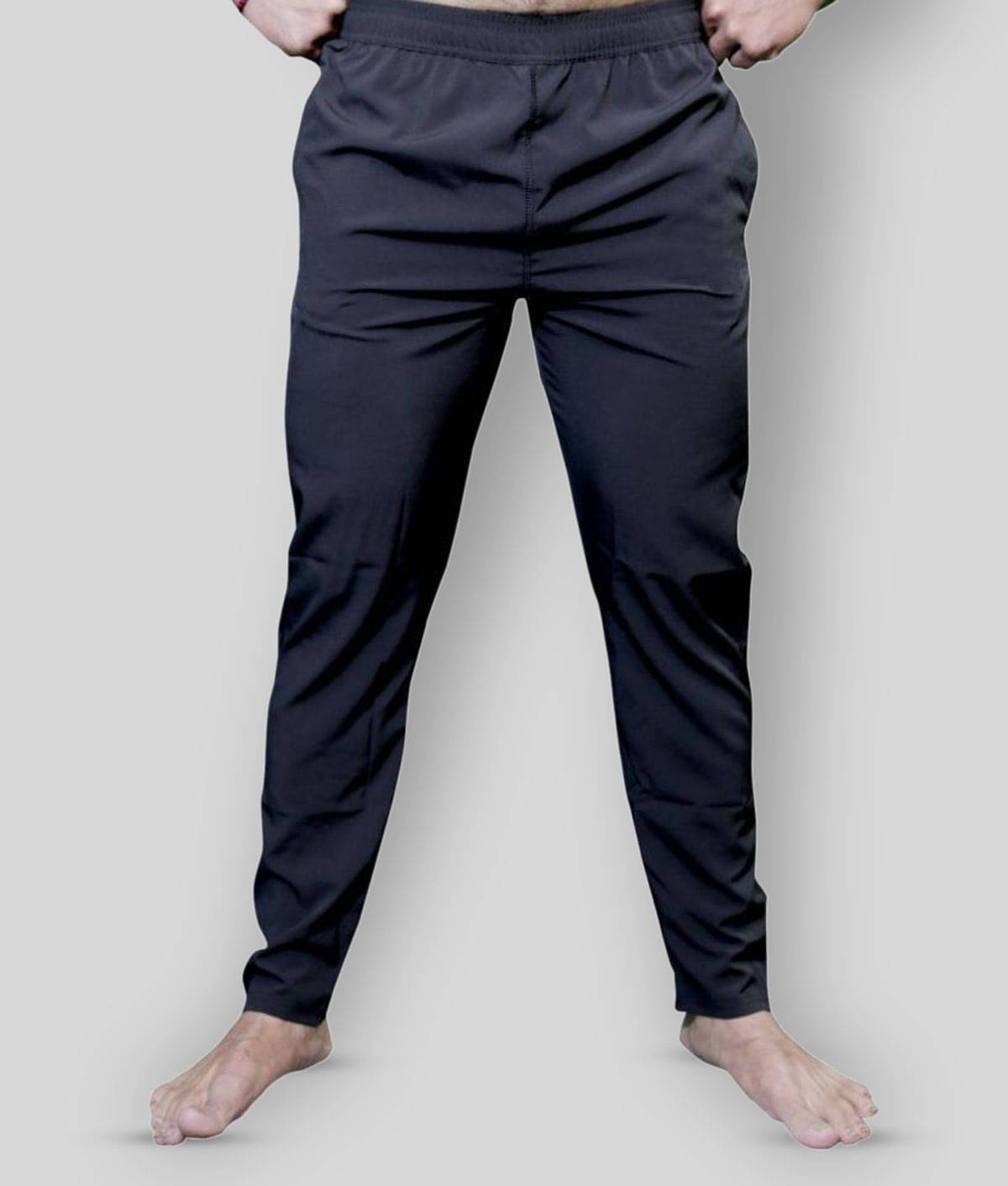 RANBOLT - Black Polyester Men's Trackpants ( Pack of 1 ) RANBOLT - Black Polyester Men's Trackpants ( Pack of 1 )