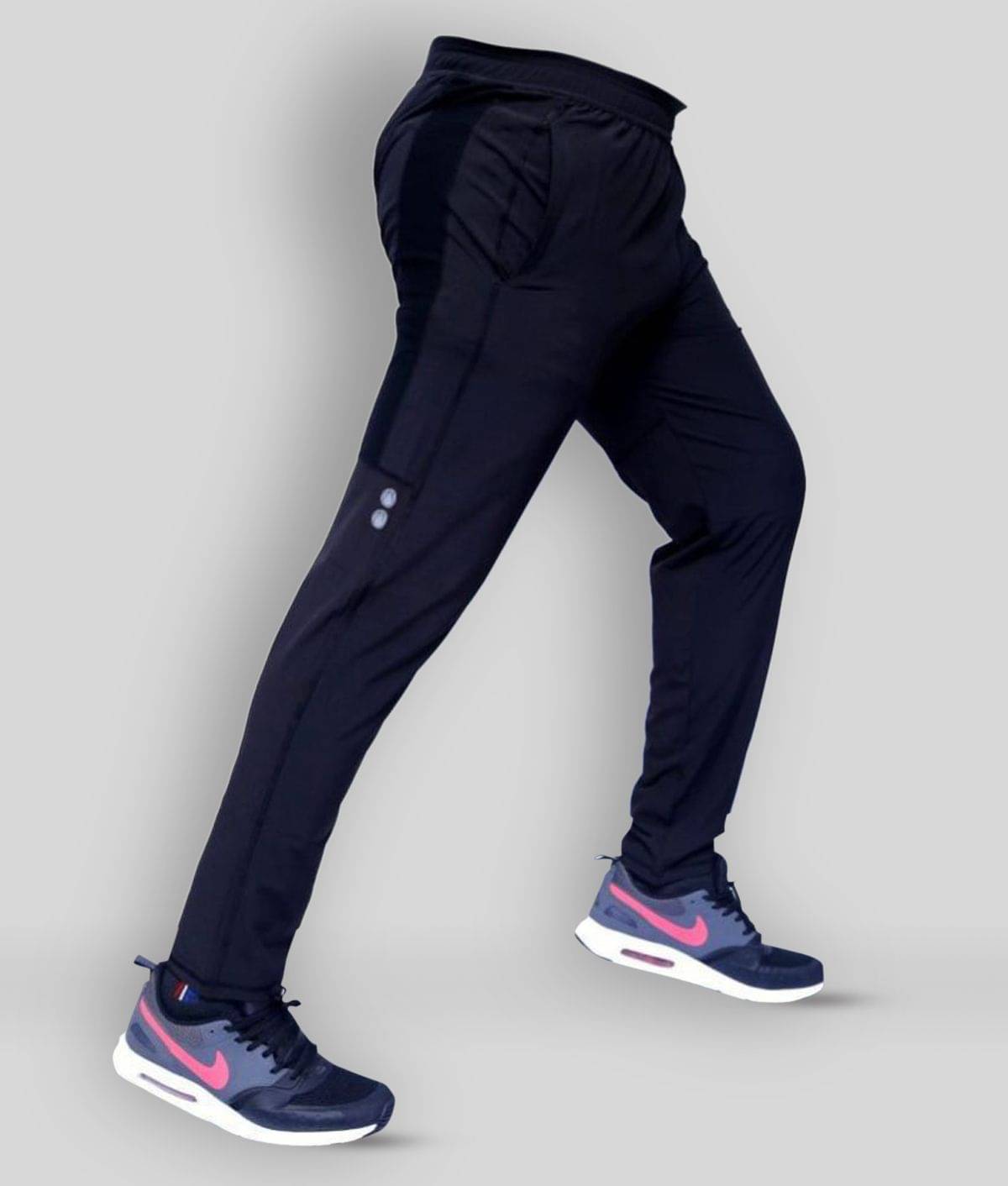     			RANBOLT - Black Polyester Men's Trackpants ( Pack of 1 )