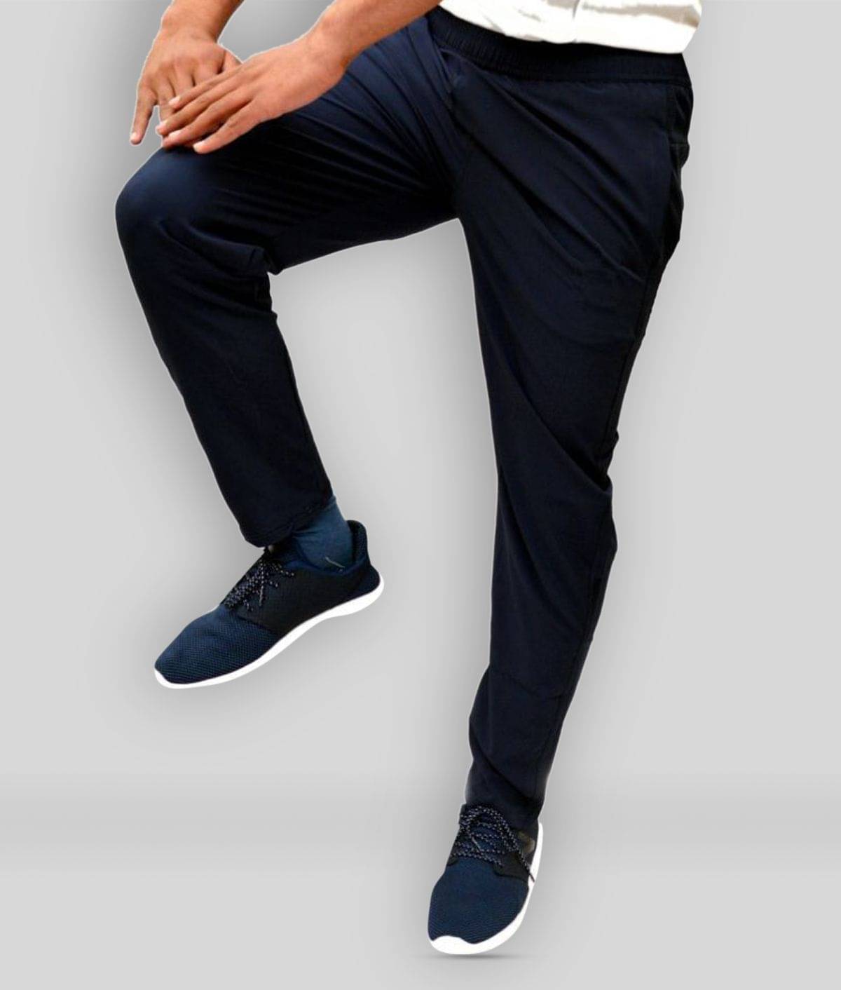     			RANBOLT - Navy Blue Polyester Men's Trackpants ( Pack of 1 )