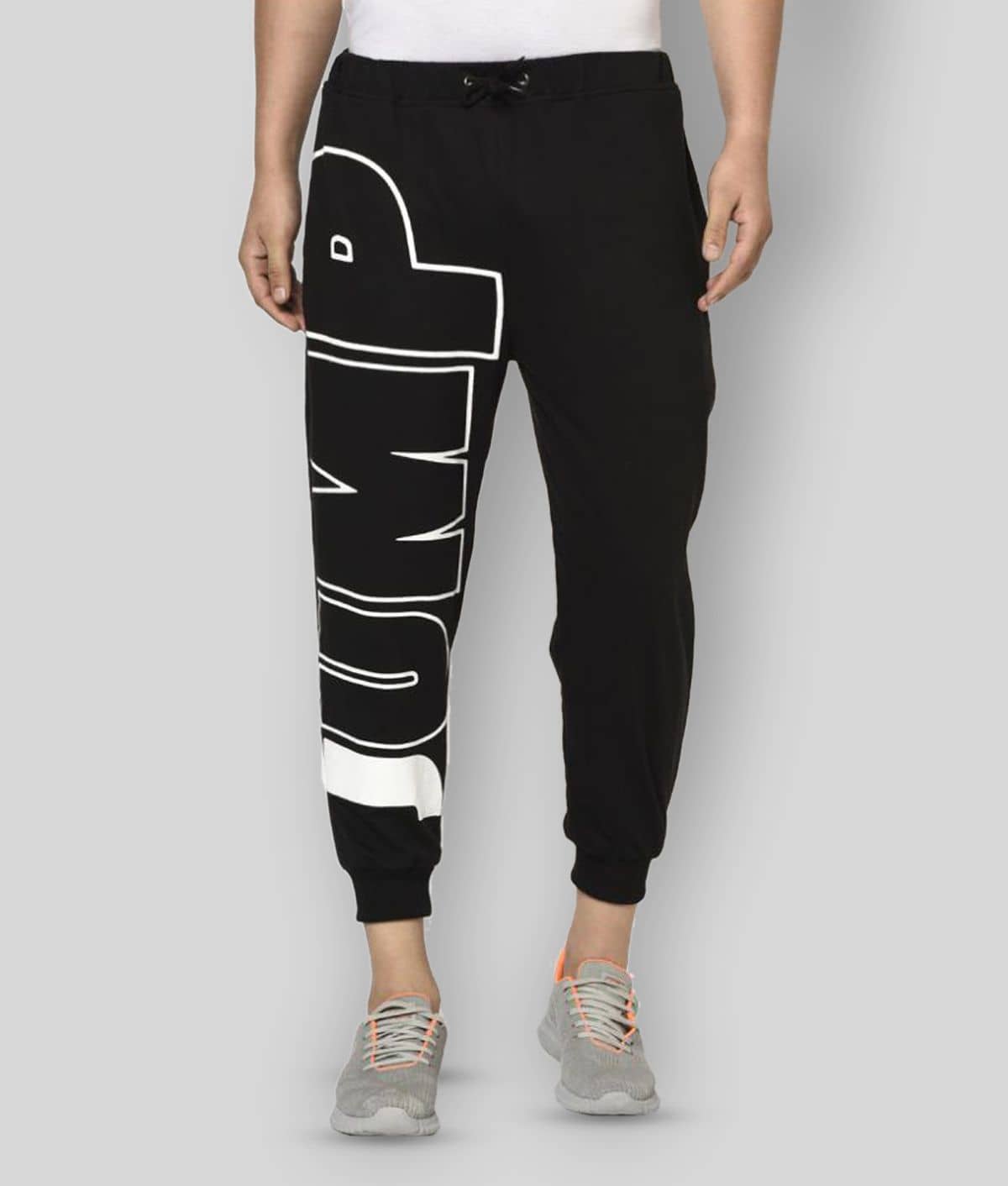 Rigo - Black Cotton Men's Trackpants ( Pack of 1 ) - Track Pants | Buy online on ZillyBuy