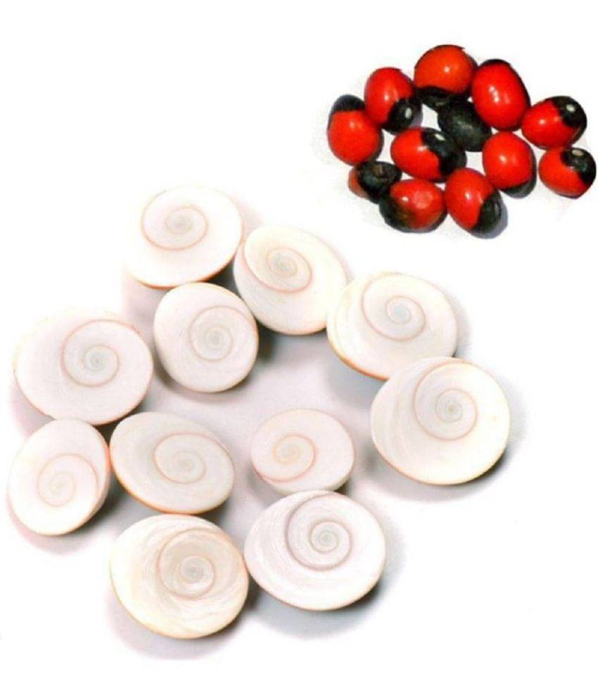     			VINARGHYA Natural Gomati Chakra – Rakt Gunj – Lal Gunja – 11+ 11 Pcs 50 gm Pack of 2